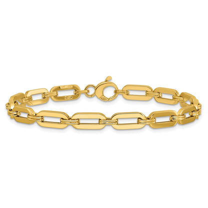 14K Yellow Gold Polished Fancy Link Bracelet