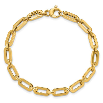 14K Yellow Gold Polished Fancy Link Bracelet