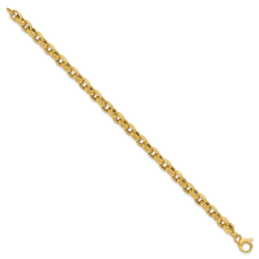 14K Yellow Gold Polished Fancy Link Bracelet