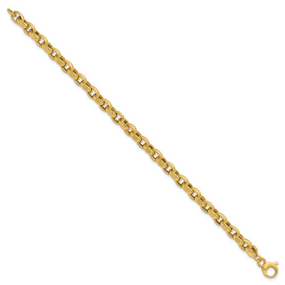 14K Yellow Gold Polished Fancy Link Bracelet