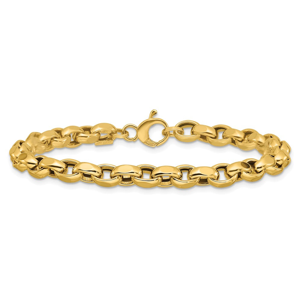 14K Yellow Gold Polished Fancy Link Bracelet