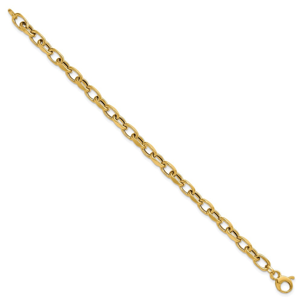 14K Yellow Gold Polished Fancy Link Bracelet