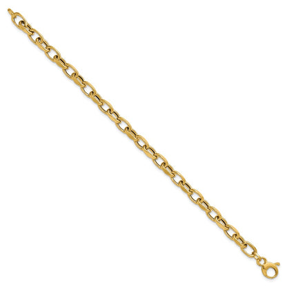14K Yellow Gold Polished Fancy Link Bracelet