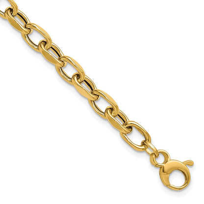 14K Yellow Gold Polished Fancy Link Bracelet