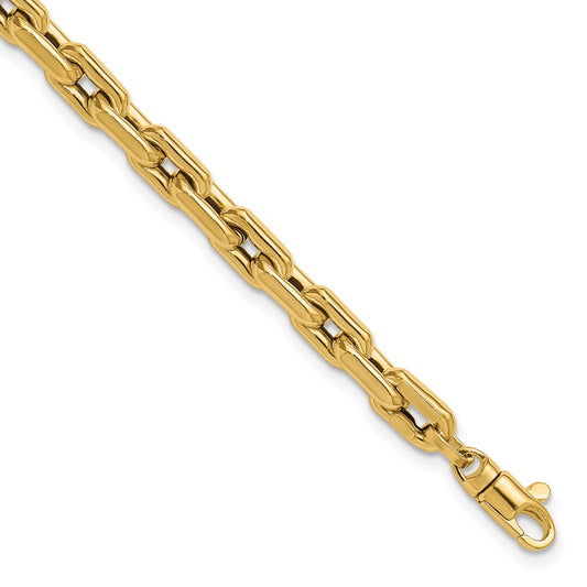 14K Yellow Gold Polished Fancy Link Bracelet