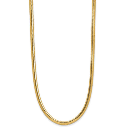 14K Yellow Gold Polished Mesh Necklace