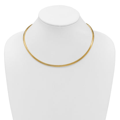 14K Yellow Gold Polished Mesh Necklace