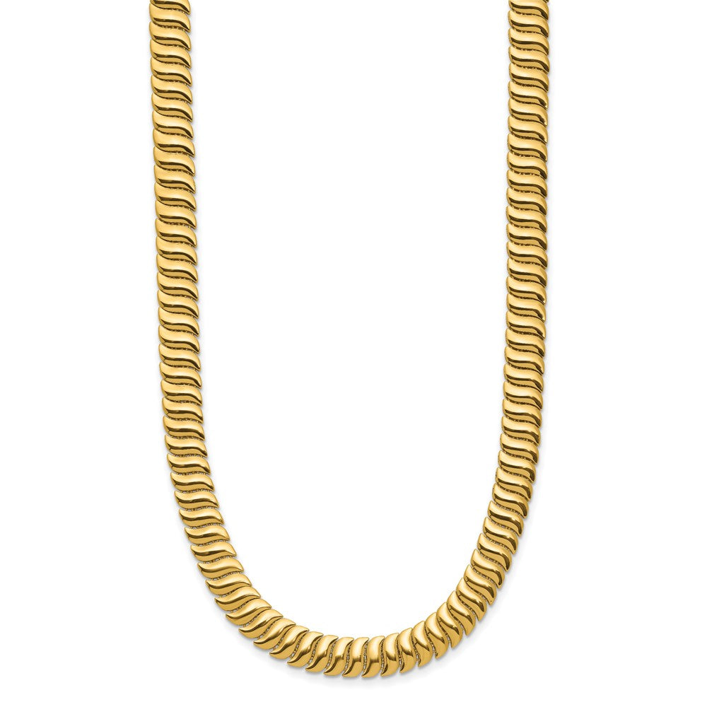 14K Yellow Gold Polished Fancy Link Necklace