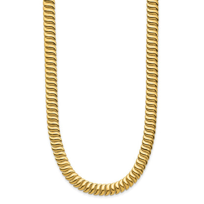 14K Yellow Gold Polished Fancy Link Necklace