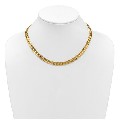 14K Yellow Gold Polished Fancy Link Necklace