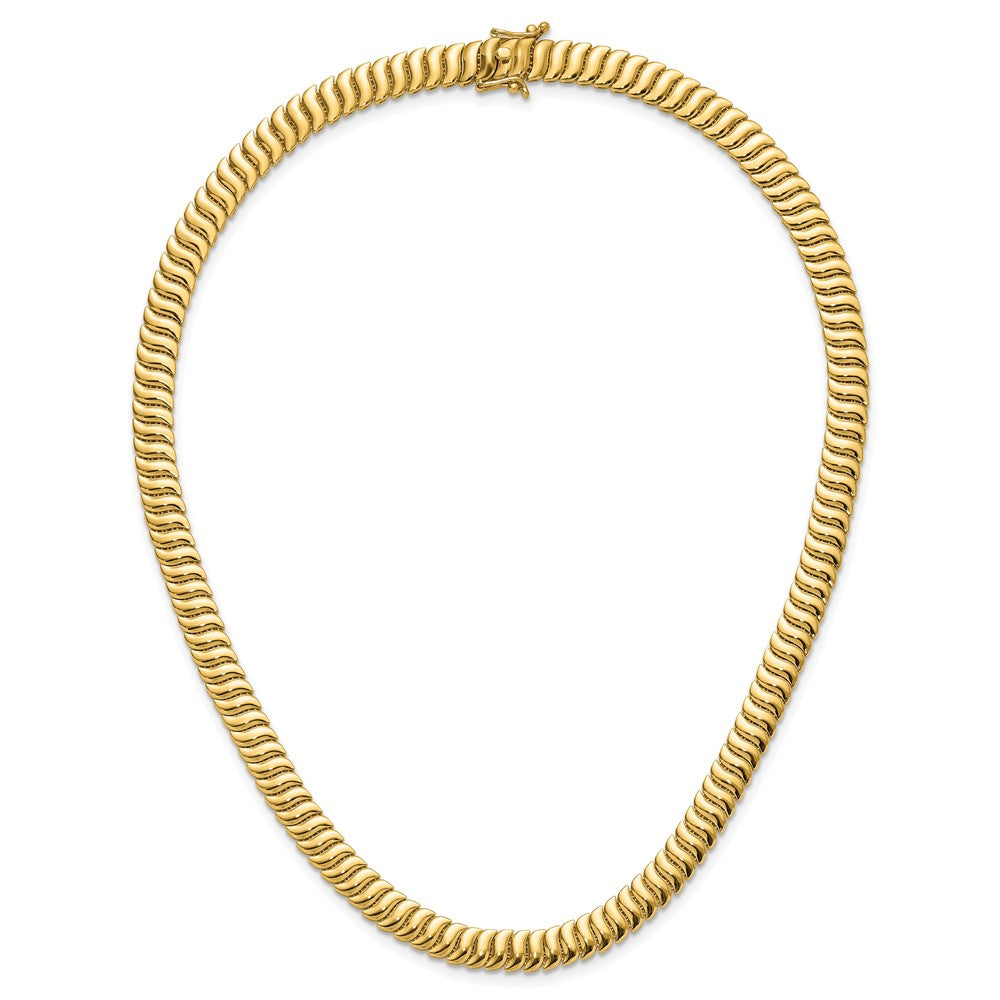 14K Yellow Gold Polished Fancy Link Necklace