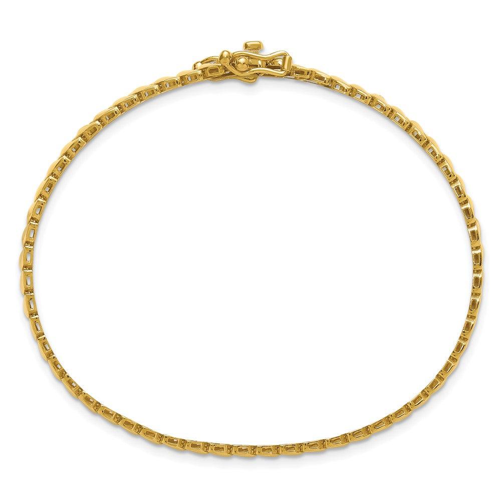 14K Yellow Gold Polished Fancy Link Bracelet