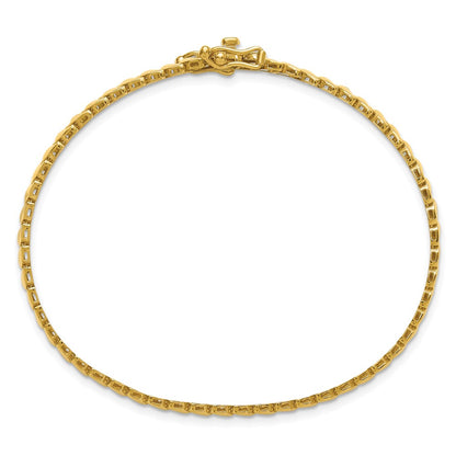 14K Yellow Gold Polished Fancy Link Bracelet