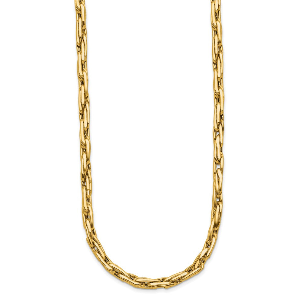14K Yellow Gold Polished 5.0mm Fancy Link Necklace