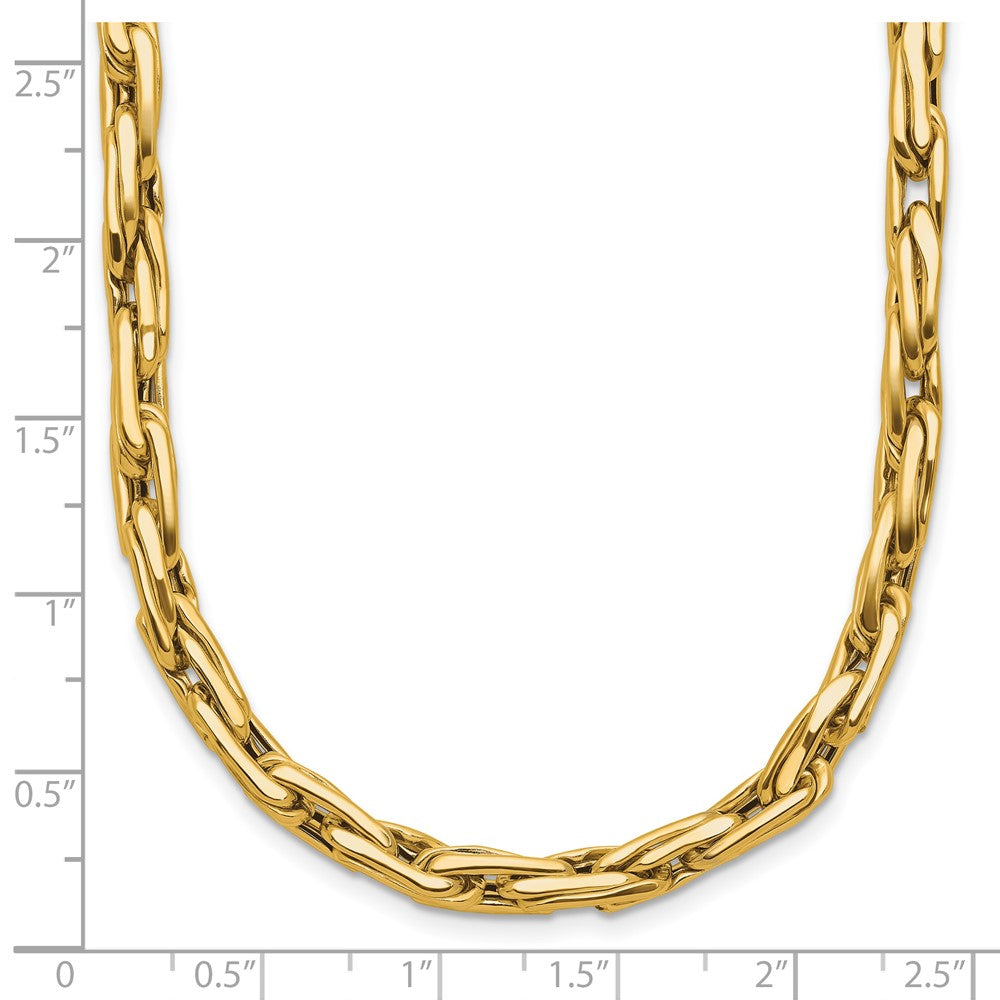 14K Yellow Gold Polished 5.0mm Fancy Link Necklace