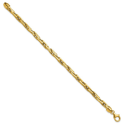 14K Yellow Gold Polished 5.0mm Fancy Link Bracelet