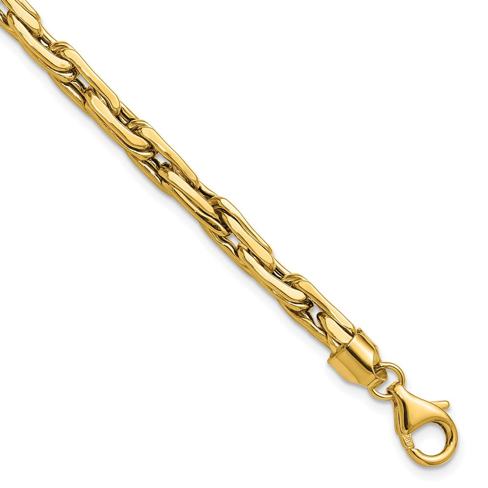 14K Yellow Gold Polished 5.0mm Fancy Link Bracelet