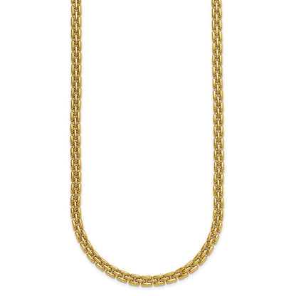 14K Yellow Gold Polished 6.3mm Fancy Link Necklace