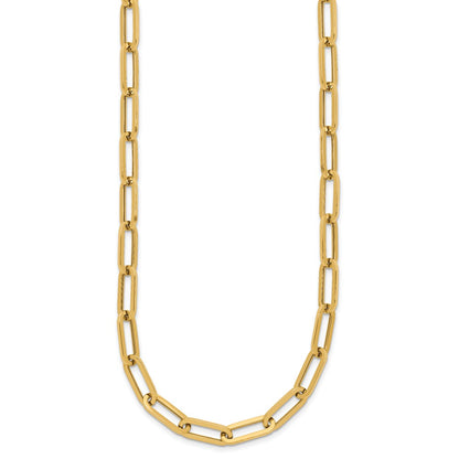 14K Yellow Gold Polished Fancy Link Necklace