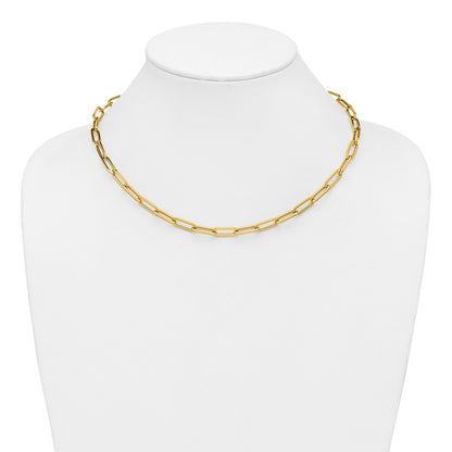 14K Yellow Gold Polished Fancy Link Necklace