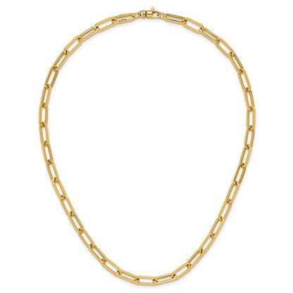 14K Yellow Gold Polished Fancy Link Necklace
