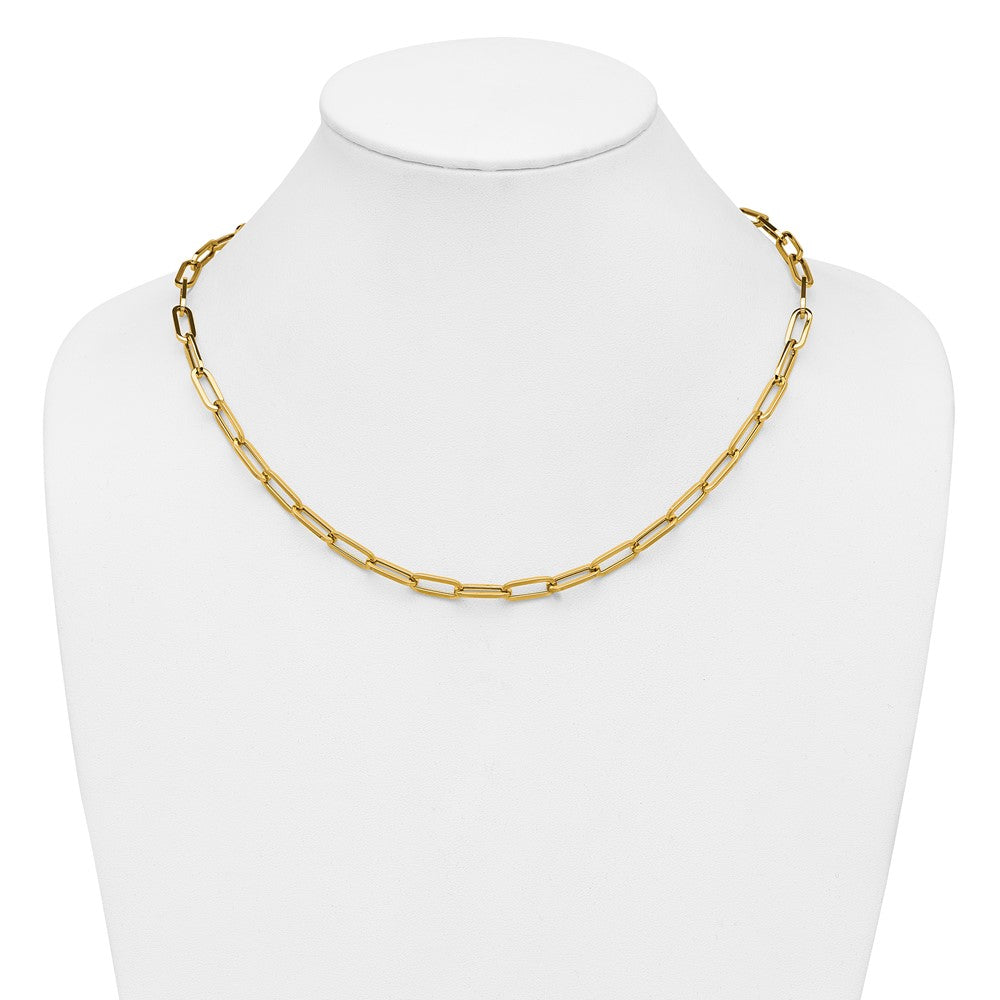 14K Yellow Gold Polished Fancy Link Necklace