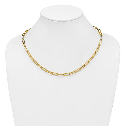 14K Yellow Gold Polished Fancy Link Necklace
