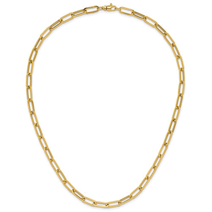 14K Yellow Gold Polished Fancy Link Necklace