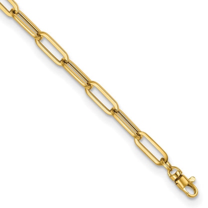 14K Yellow Gold Polished Fancy Link With 1In Ext Bracelet