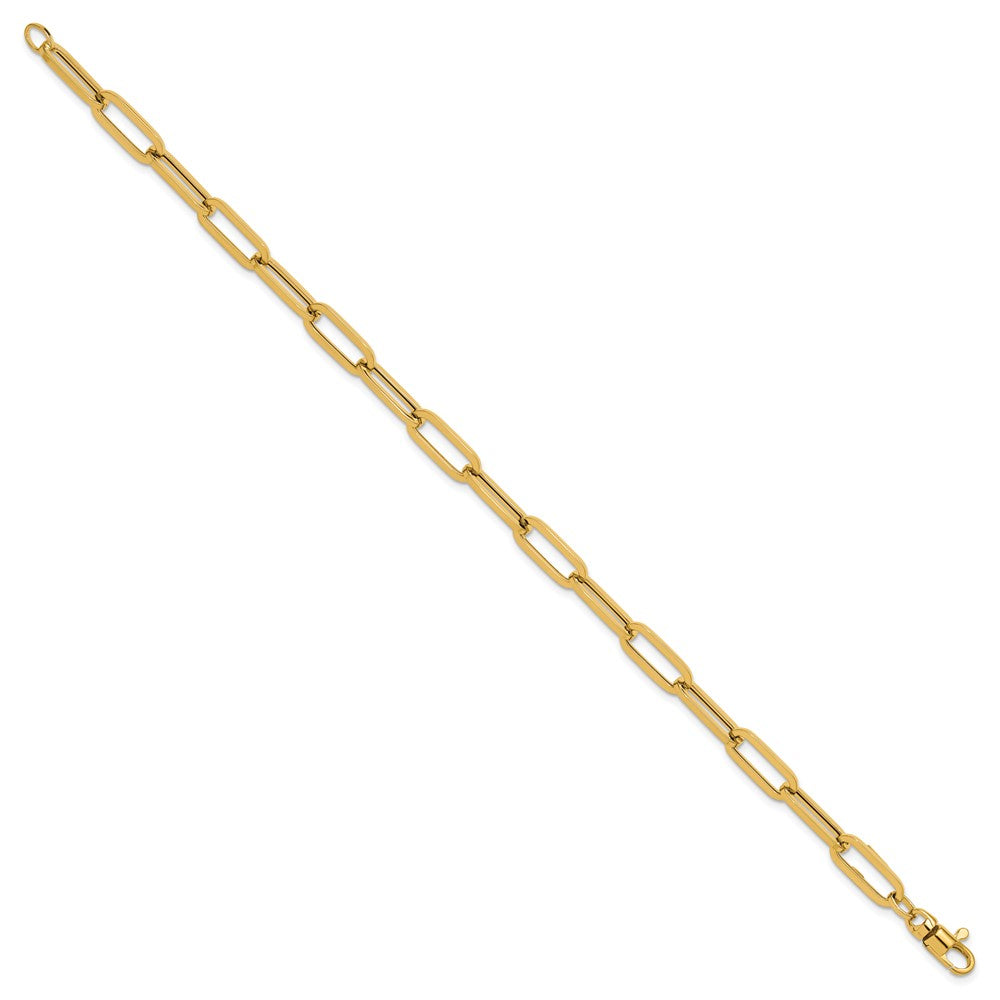 14K Yellow Gold Polished Fancy Link With 1In Ext Bracelet