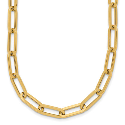 14K Yellow Gold Polished Fancy Link Necklace