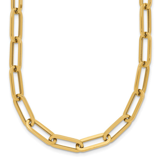 14K Yellow Gold Polished Fancy Link Necklace