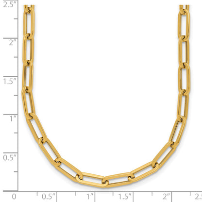 14K Yellow Gold Polished Fancy Link Necklace