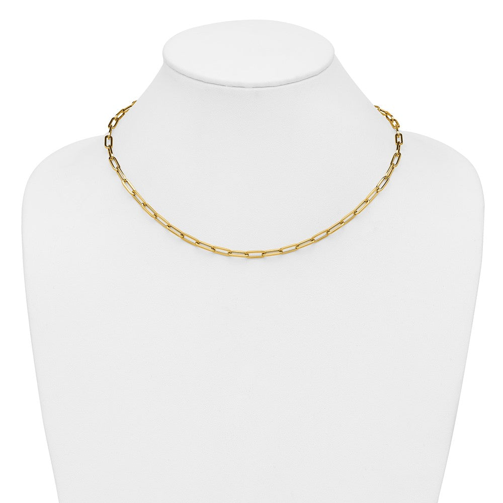 14K Yellow Gold Polished Fancy Link Necklace