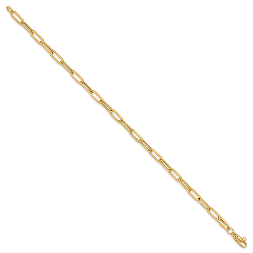 14K Yellow Gold Polished Fancy Link With 1In Ext Bracelet
