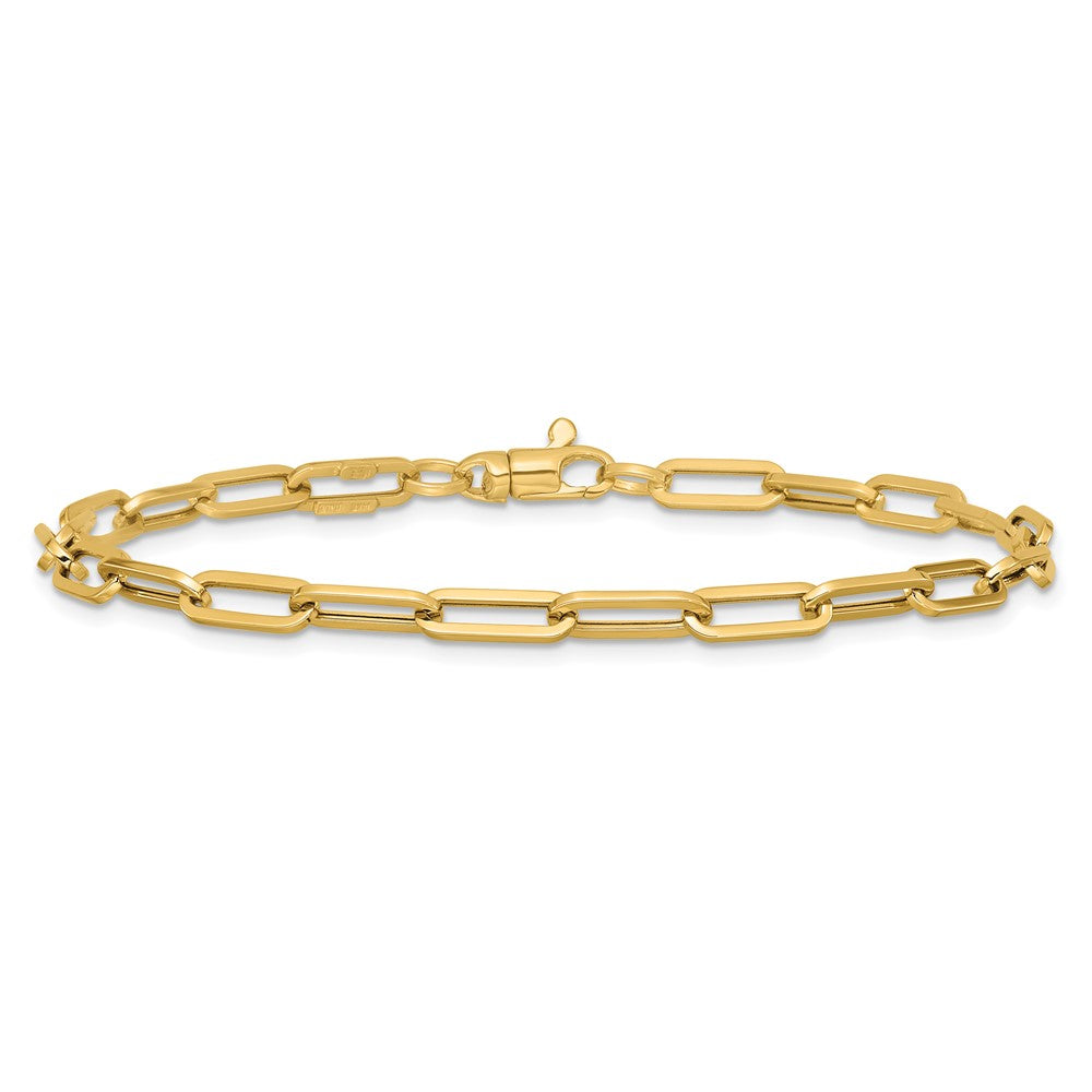 14K Yellow Gold Polished Fancy Link With 1In Ext Bracelet