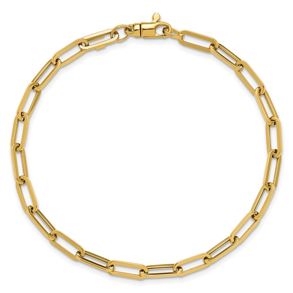 14K Yellow Gold Polished Fancy Link With 1In Ext Bracelet