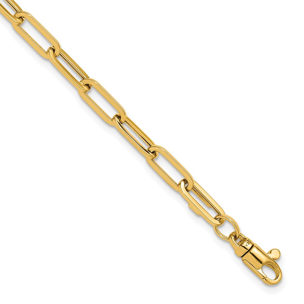 14K Yellow Gold Polished Fancy Link With 1In Ext Bracelet