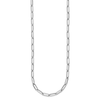 14K White Gold Polished Fancy Link Necklace