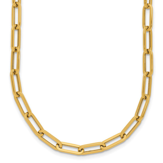 14K Yellow Gold Polished Fancy Link Necklace