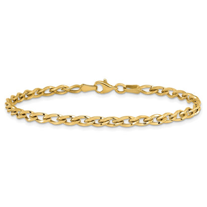 7.5 Inch 14K Polished Link Bracelet