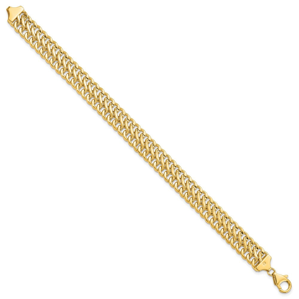 7.5 Inch 14K Polished Fancy Link Bracelet