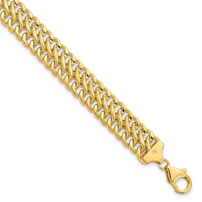 7.5 Inch 14K Polished Fancy Link Bracelet