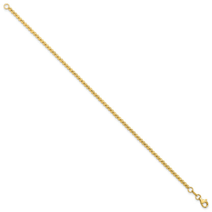 7.5 Inch 14K D/C Beaded Bracelet
