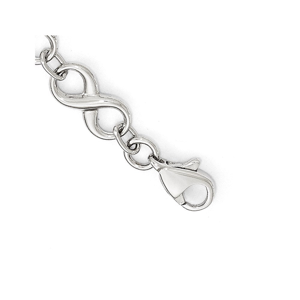 7 Inch 14K White Gold Polished Bracelet