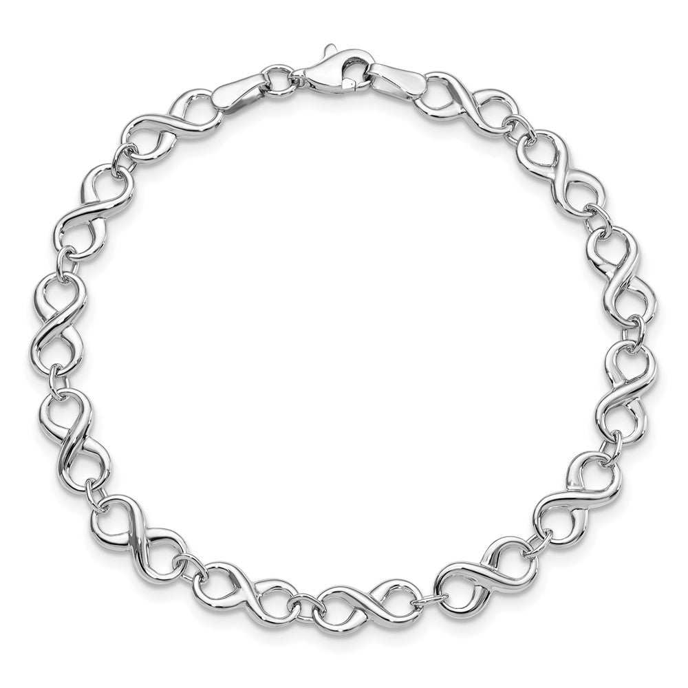 7 Inch 14K White Gold Polished Bracelet