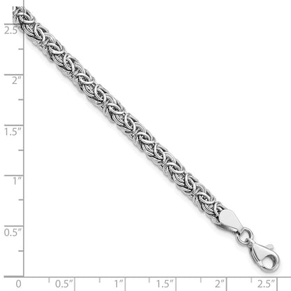 7 Inch 14K White Gold Polished Fancy Link Bracelet