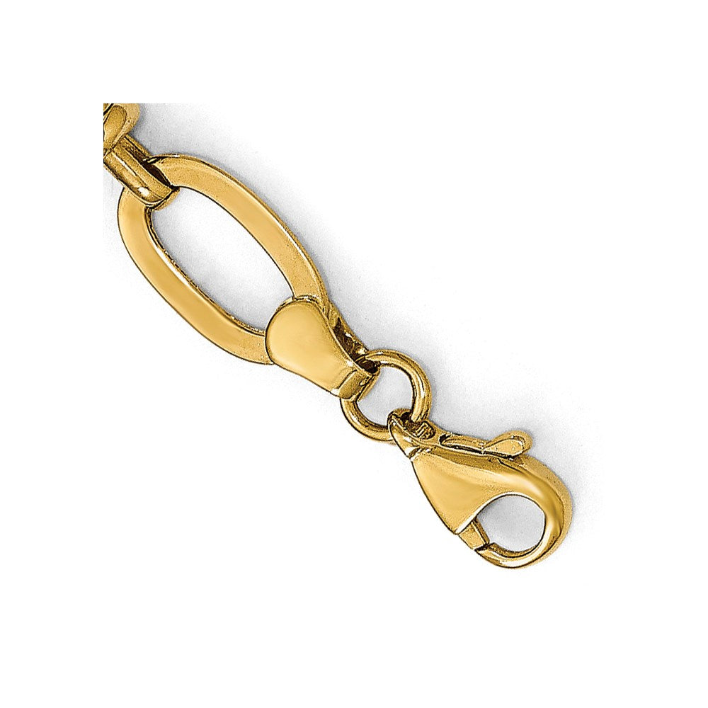 7.5 Inch 14K Polished Fancy Link Bracelet