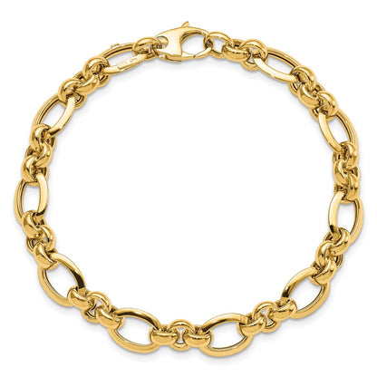 7.5 Inch 14K Polished Bracelet