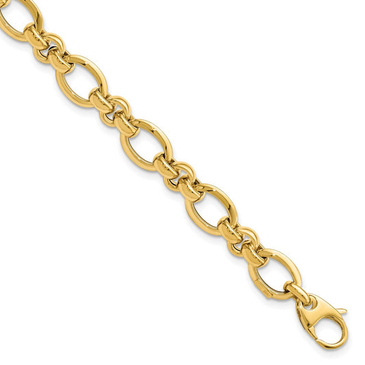 7.5 Inch 14K Polished Bracelet
